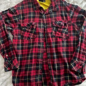 Red plaid jacket billabong